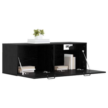 Wall Cabinet Black oak 100 x 36.5 x 35 cm Engineered Wood