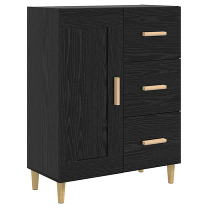 Sideboard Black Oak 69.5 x 34 x 90 cm Engineered Wood