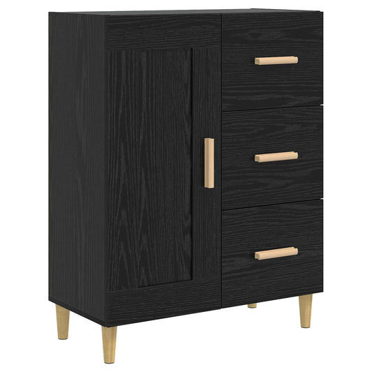 Sideboard Black Oak 69.5 x 34 x 90 cm Engineered Wood