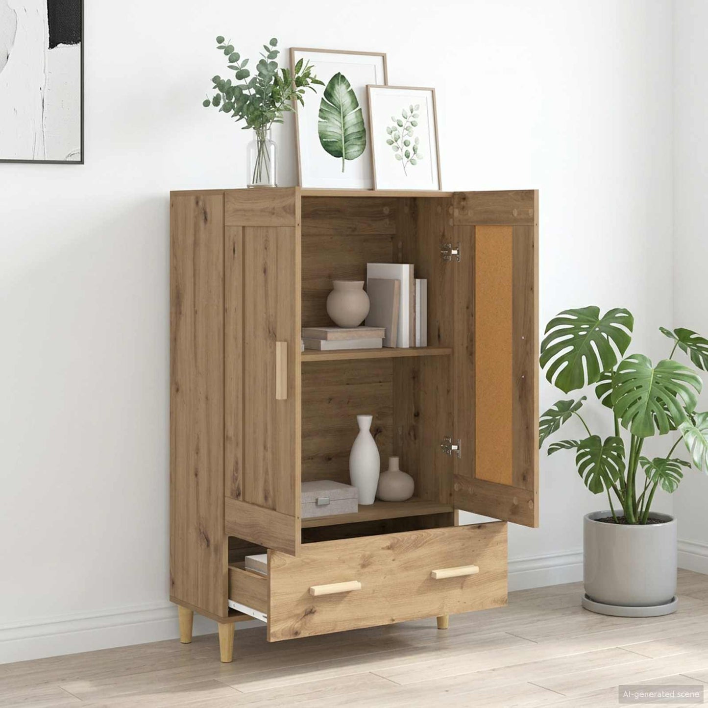 Highboard Artisan Oak 70 x 31 x 115 cm Engineered Wood