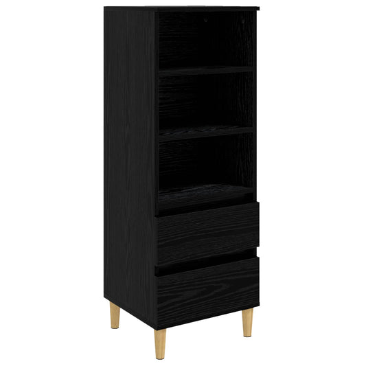 Highboard Black Oak 40 x 36 x 110 cm Engineered Wood
