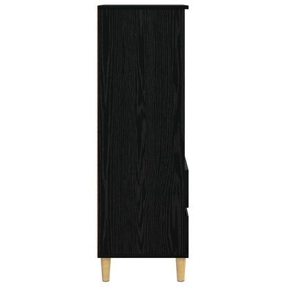 Highboard Black Oak 40 x 36 x 110 cm Engineered Wood