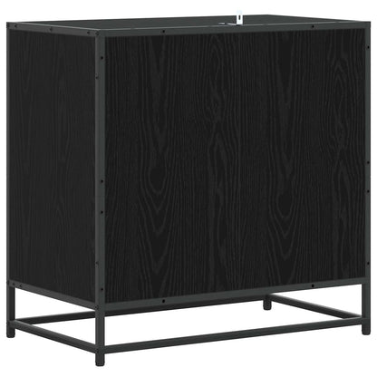 Drawer Cabinet 3-Drawer Black oak 70 x 41 x 70 cm