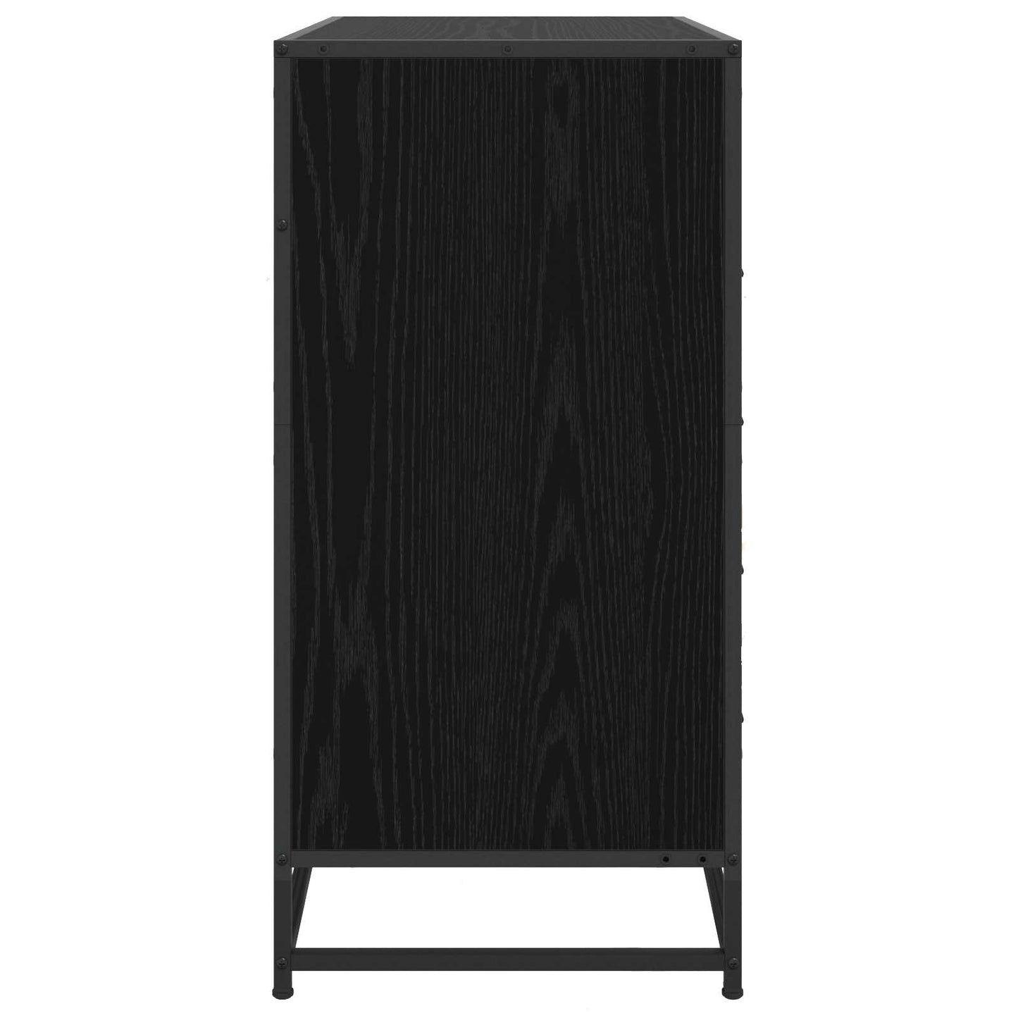 Drawer Cabinet 4-Drawer Black oak 70 x 41 x 83.5 cm