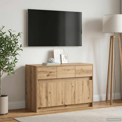 TV Cabinet 91 x 34 x 61 cm Artisan Oak Engineered Wood