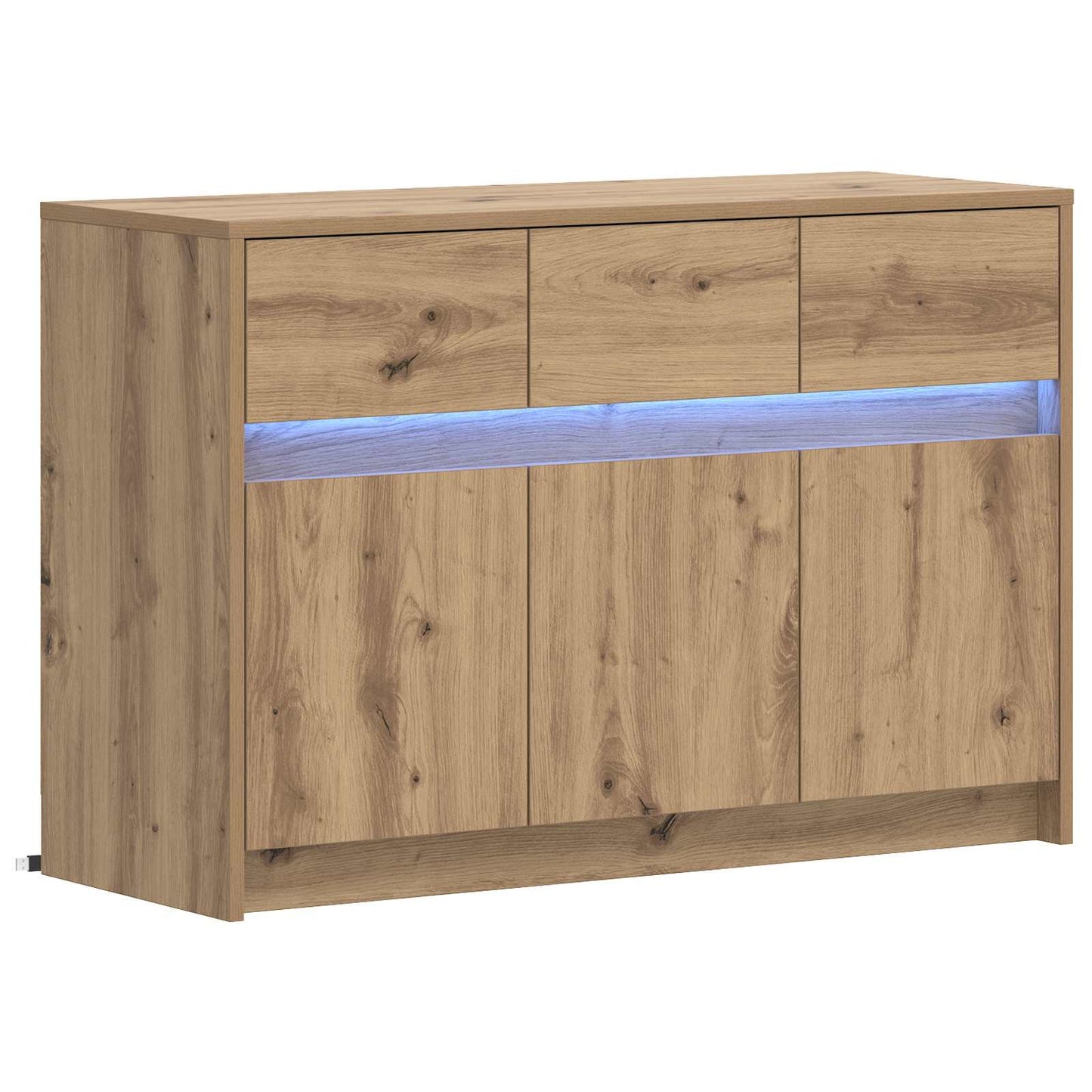 TV Cabinet 91 x 34 x 61 cm Artisan Oak Engineered Wood