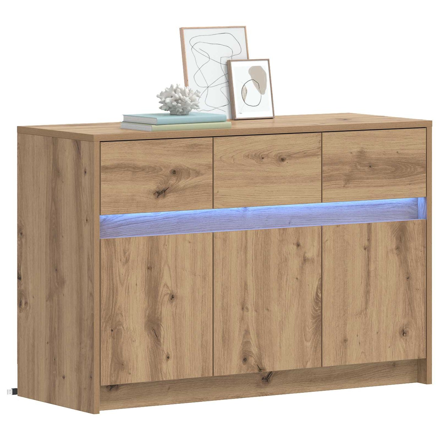 TV Cabinet 91 x 34 x 61 cm Artisan Oak Engineered Wood