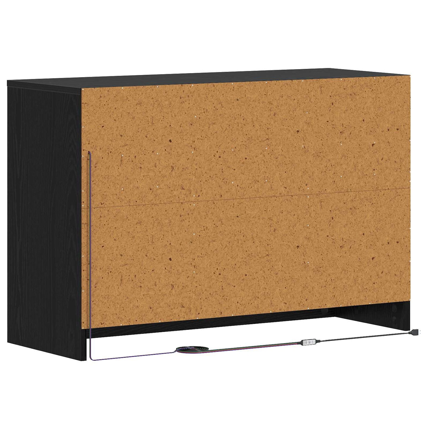TV Cabinet 91 x 34 x 61 cm Black Oak Engineered Wood