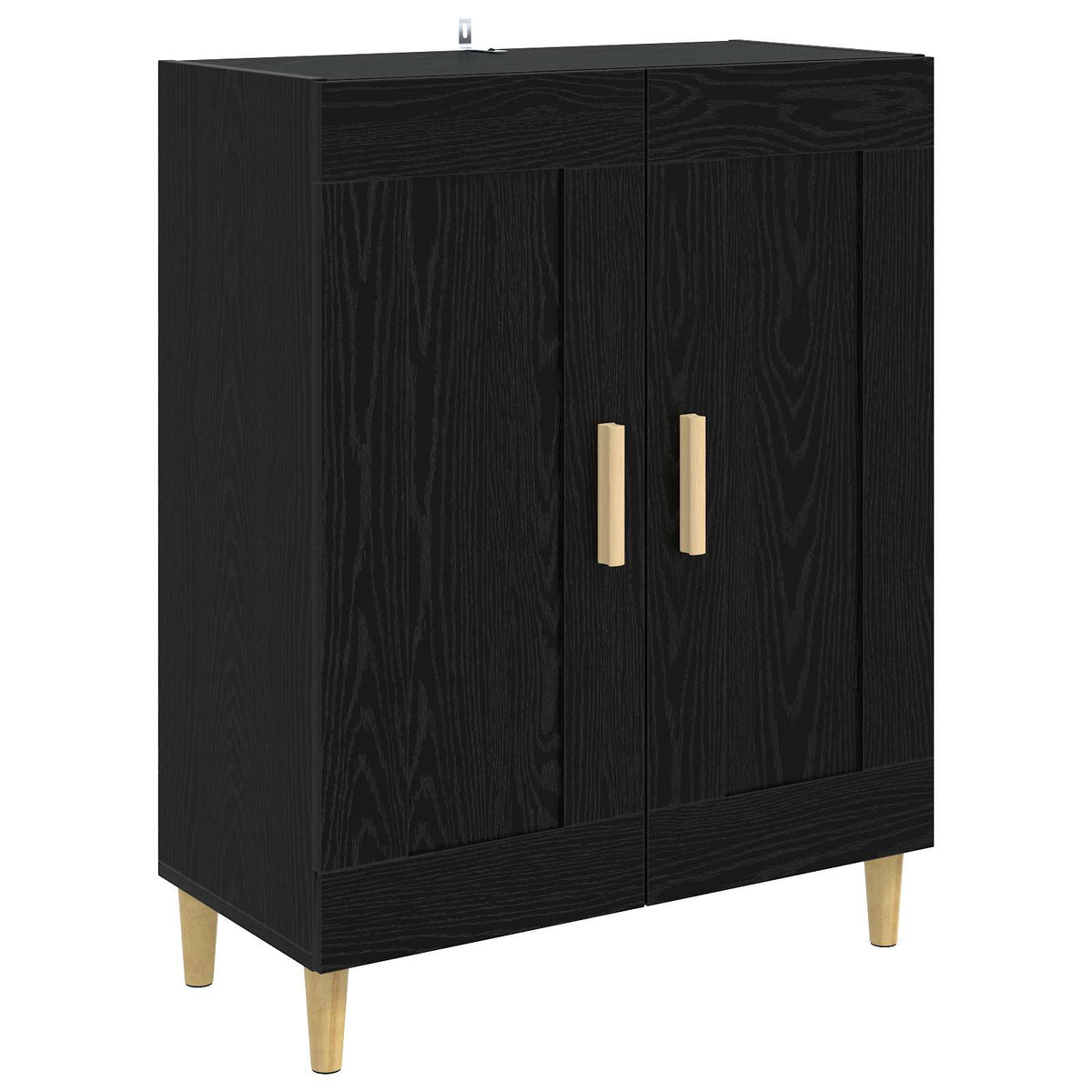 Sideboard Black Oak 69.5 x 34 x 90 cm Engineered Wood