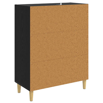 Sideboard Black Oak 69.5 x 34 x 90 cm Engineered Wood