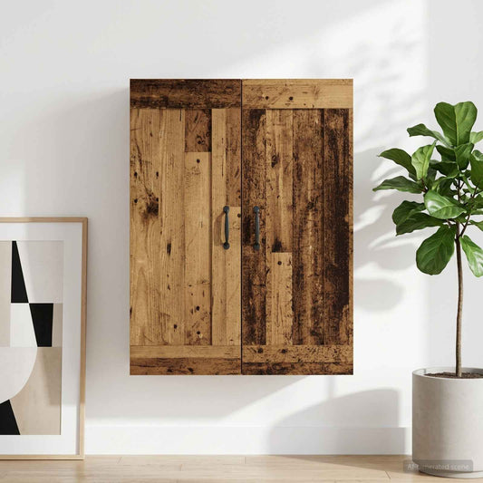 Wall Cabinet Old Wood 69.5 x 34 x 90 cm Engineered Wood