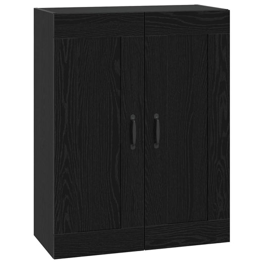 Wall Cabinet Black Oak 69.5 x 34 x 90 cm Engineered Wood