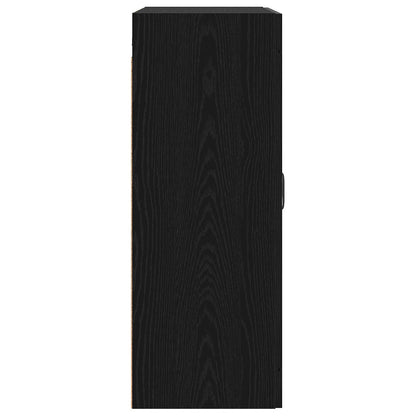 Wall Cabinet Black Oak 69.5 x 34 x 90 cm Engineered Wood