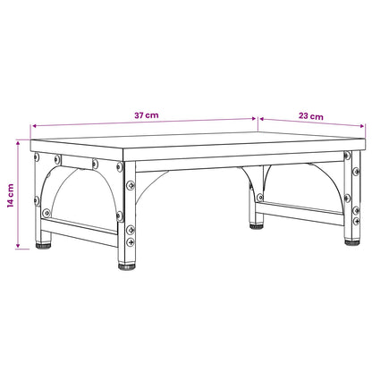 Monitor Stand Old Wood 37 x 23 x 14 cm PB