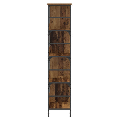 Bookshelf Old wood 78.5 x 33 x 153 cm metal PB