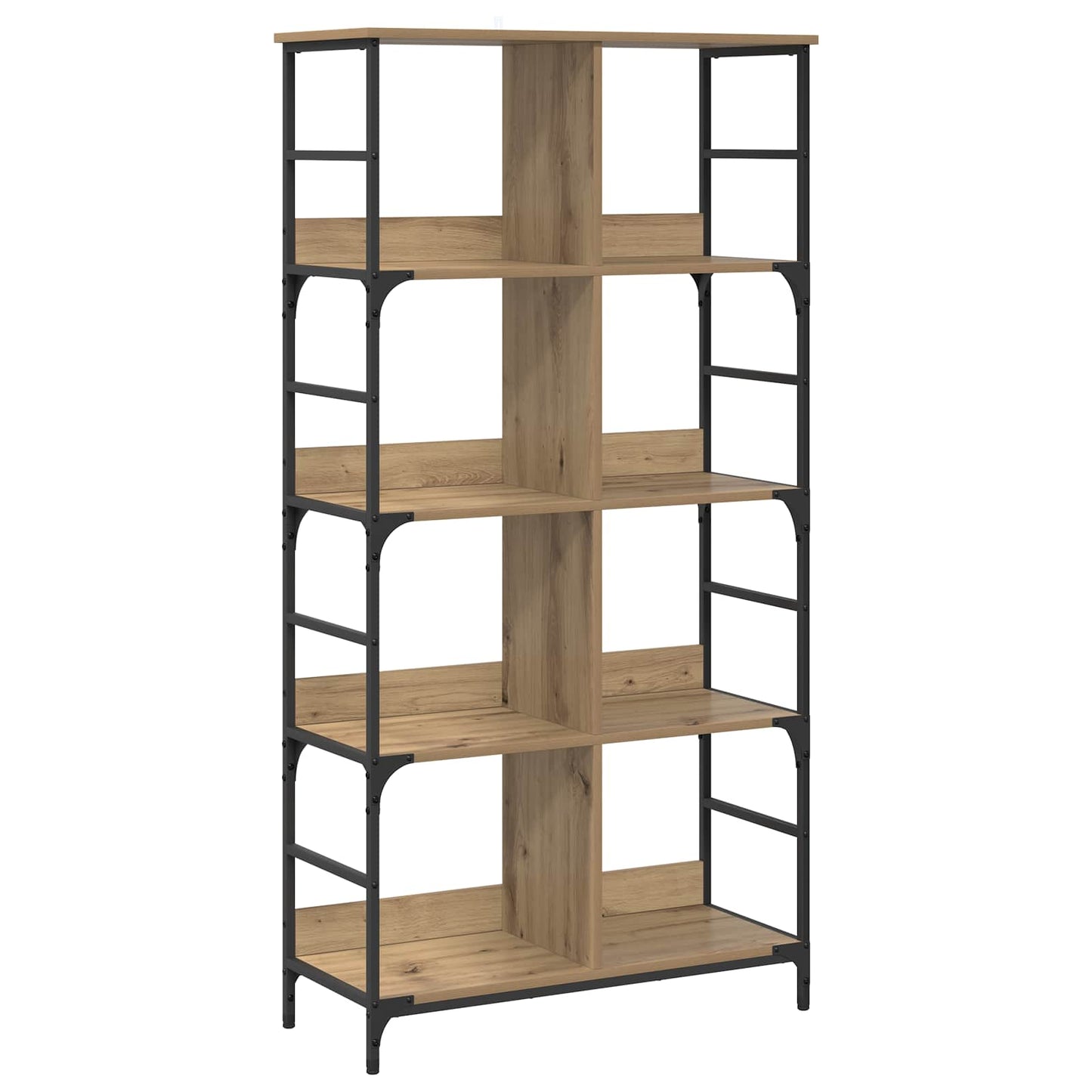 Bookshelf Artisan oak 78.5 x 33 x 153 cm metal PB
