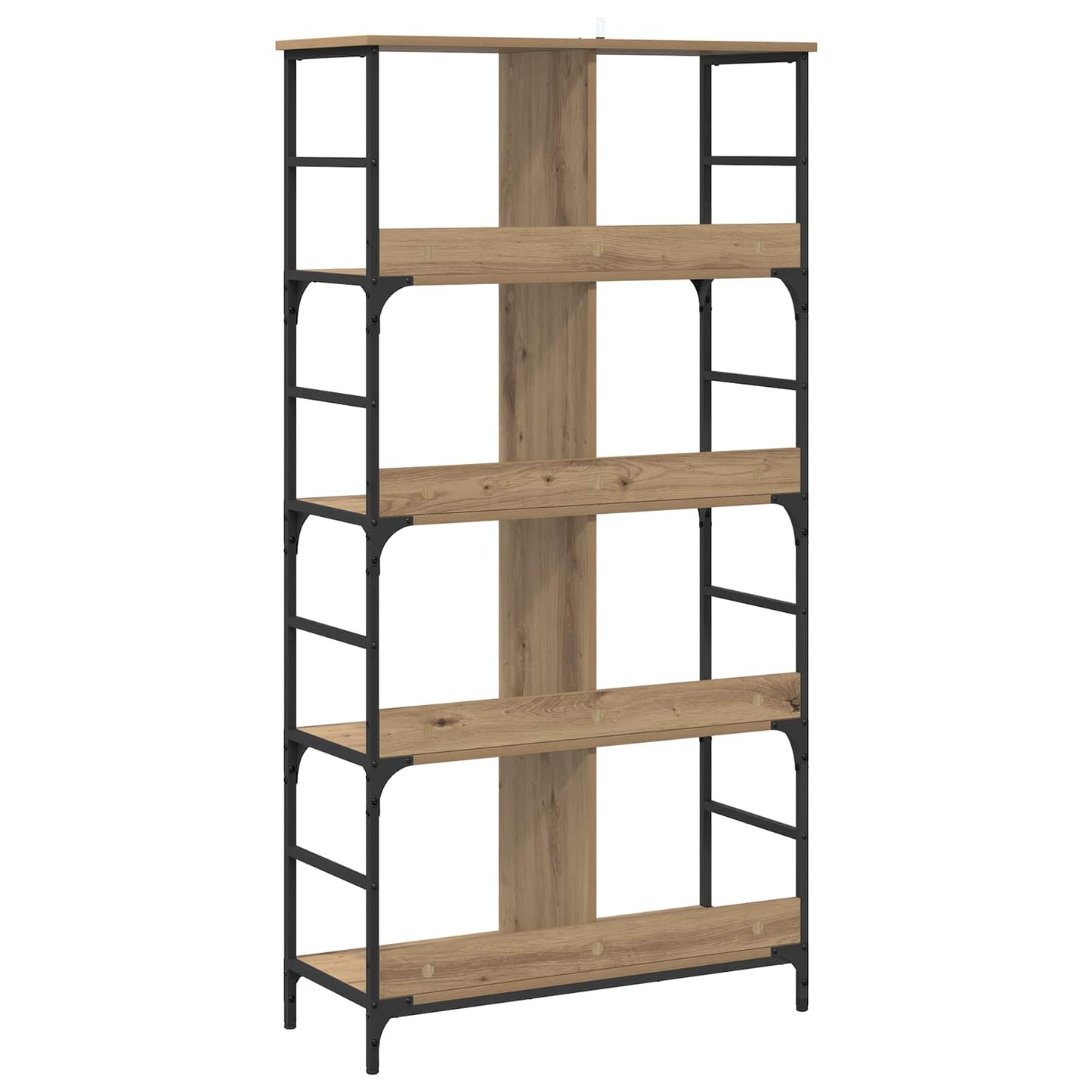 Bookshelf Artisan oak 78.5 x 33 x 153 cm metal PB