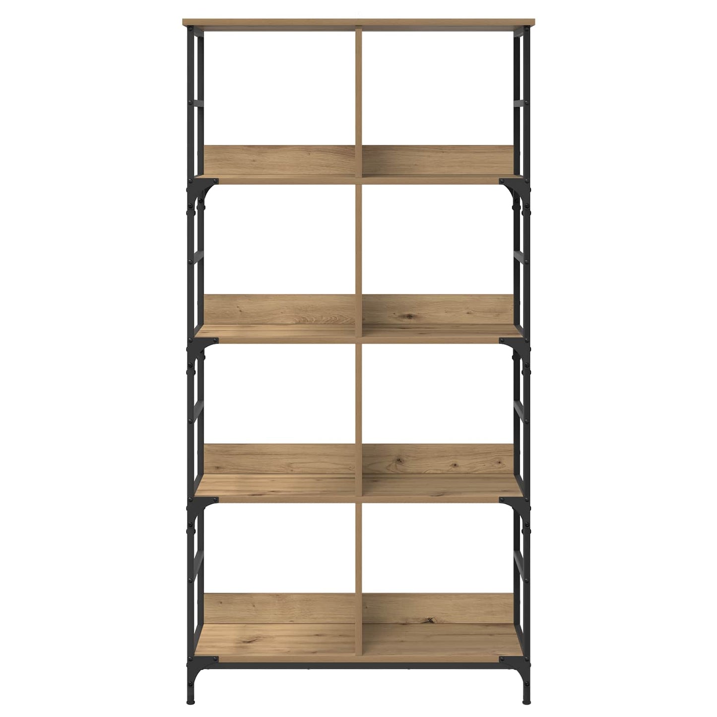 Bookshelf Artisan oak 78.5 x 33 x 153 cm metal PB