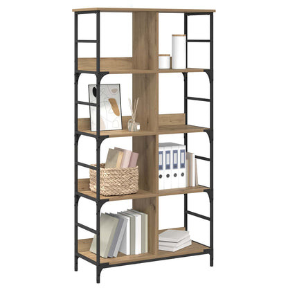 Bookshelf Artisan oak 78.5 x 33 x 153 cm metal PB