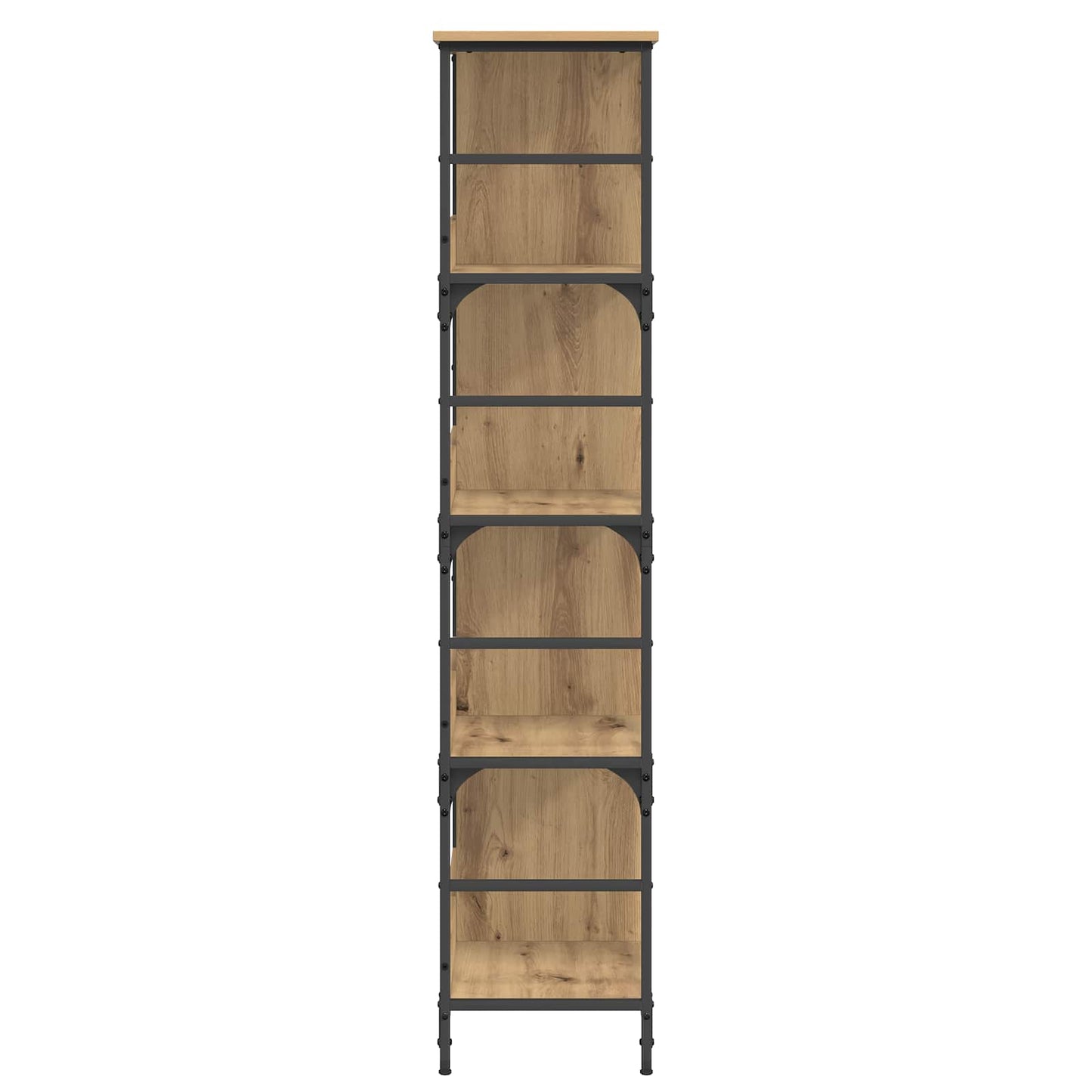 Bookshelf Artisan oak 78.5 x 33 x 153 cm metal PB