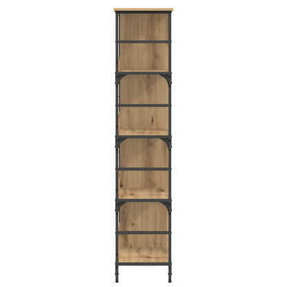 Bookshelf Artisan oak 78.5 x 33 x 153 cm metal PB