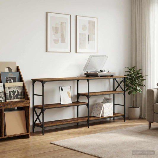 Console Table Old Wood 180 x 29 x 76.5 cm metal PB