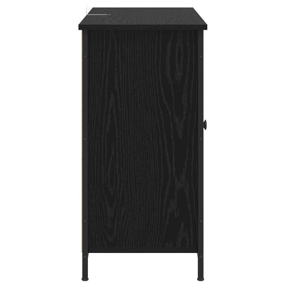 Sideboard Black Oak 100 x 35 x 70 cm Engineered Wood
