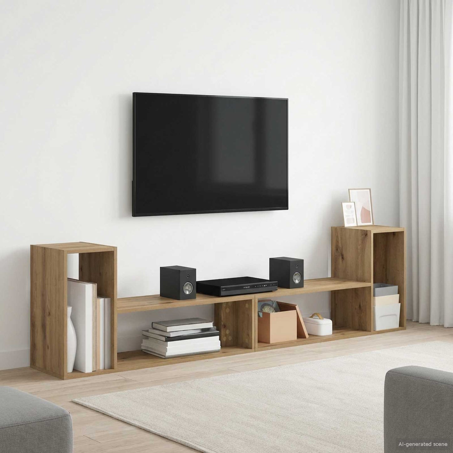 TV Cabinet 100 x 30 x 50 cm Artisan Oak Engineered Wood
