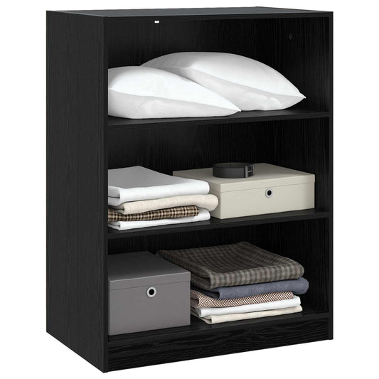 Wardrobe with Shelf with Storage Black oak 77 x 48 x 102 cm PB
