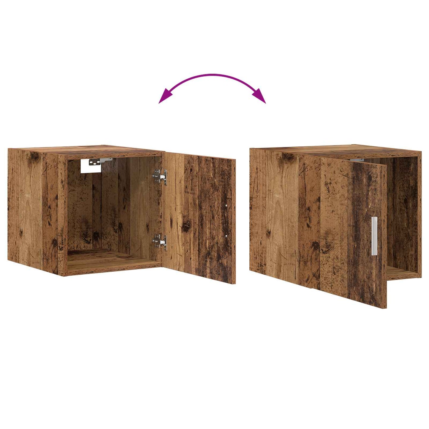Wall Cabinet Old Wood 45 x 42.5 x 40 cm Engineered Wood