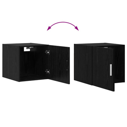 Wall Cabinet Black Oak 45 x 42.5 x 40 cm Engineered Wood