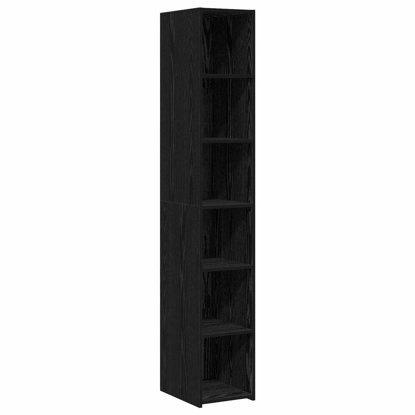 Highboard Black Oak 30 x 41 x 185 cm Engineered Wood
