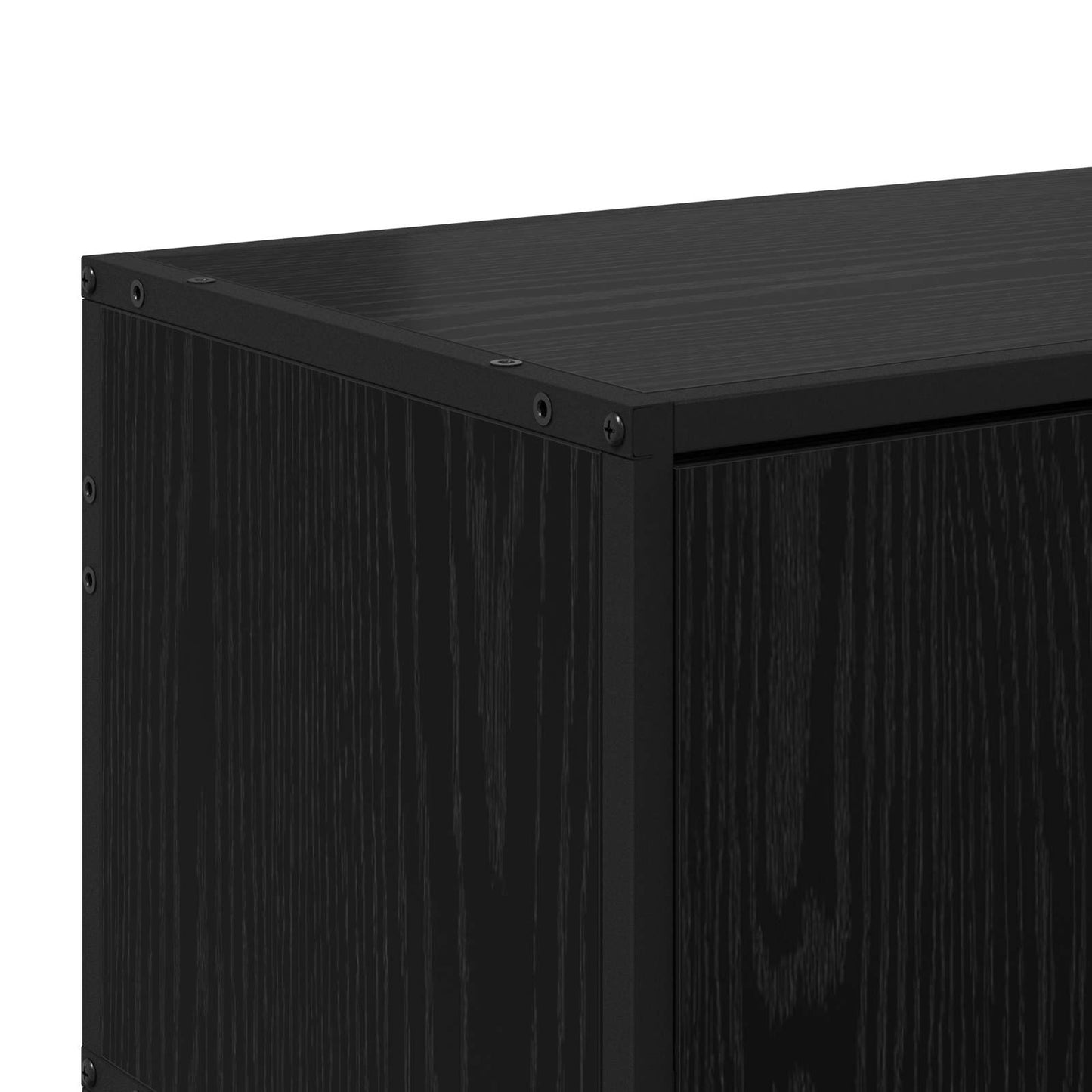 TV Cabinet 80 x 34.5 x 40 cm Black Oak Engineered Wood