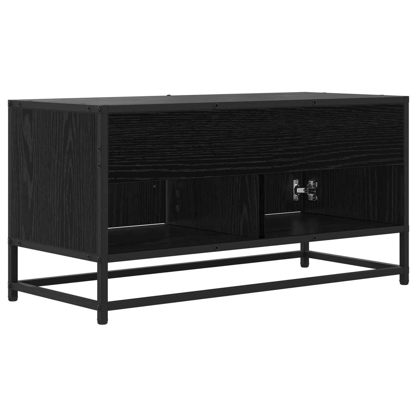 TV Cabinet 80 x 34.5 x 40 cm Black Oak Engineered Wood