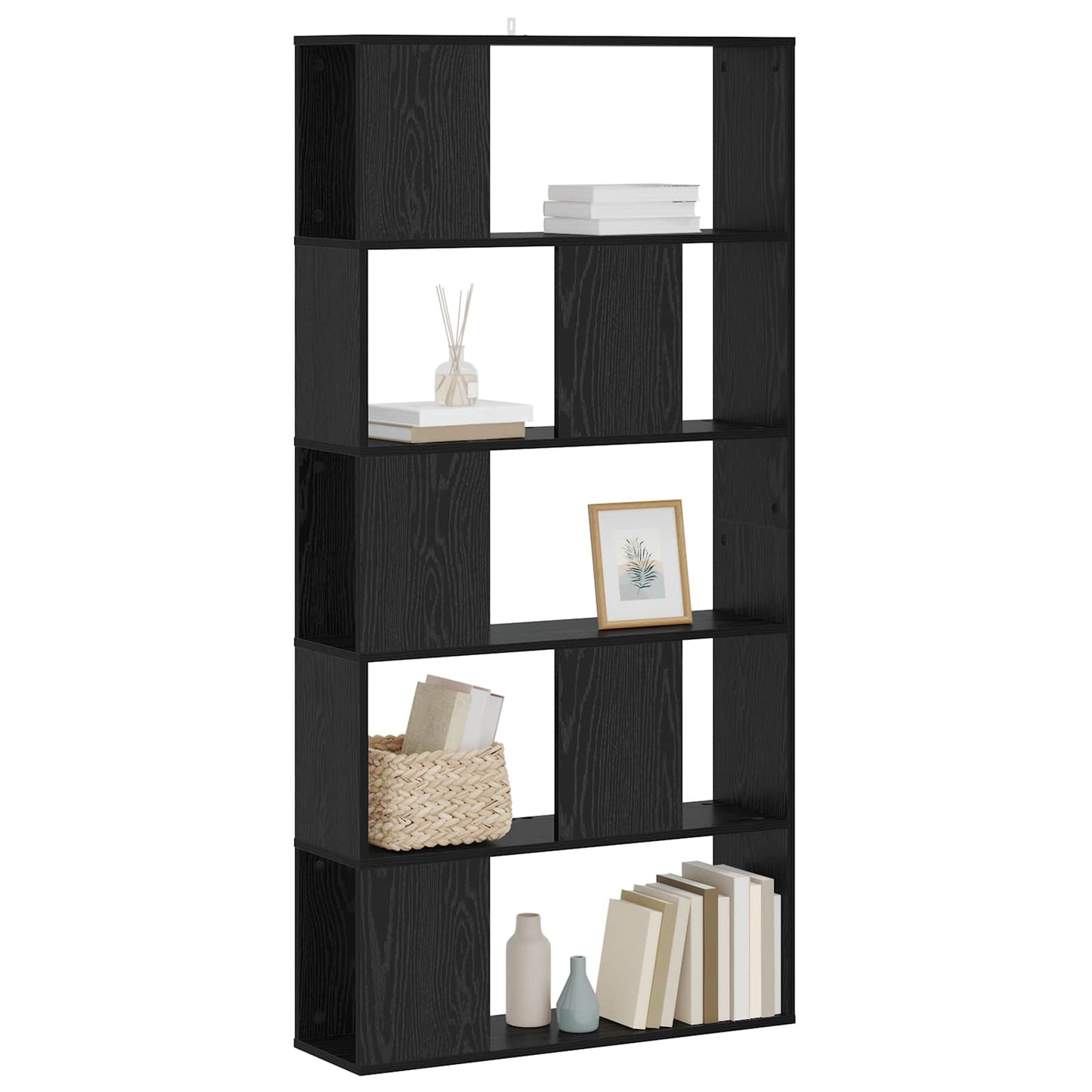 Bookcase Black oak 80.5 x 23.5 x 162.5 cm PB