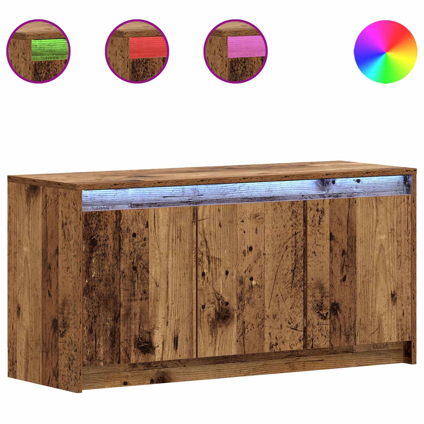 TV Cabinet 100 x 34 x 50 cm Old Wood Engineered Wood