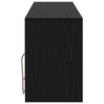TV Cabinet 100 x 34 x 50 cm Black Oak Engineered Wood