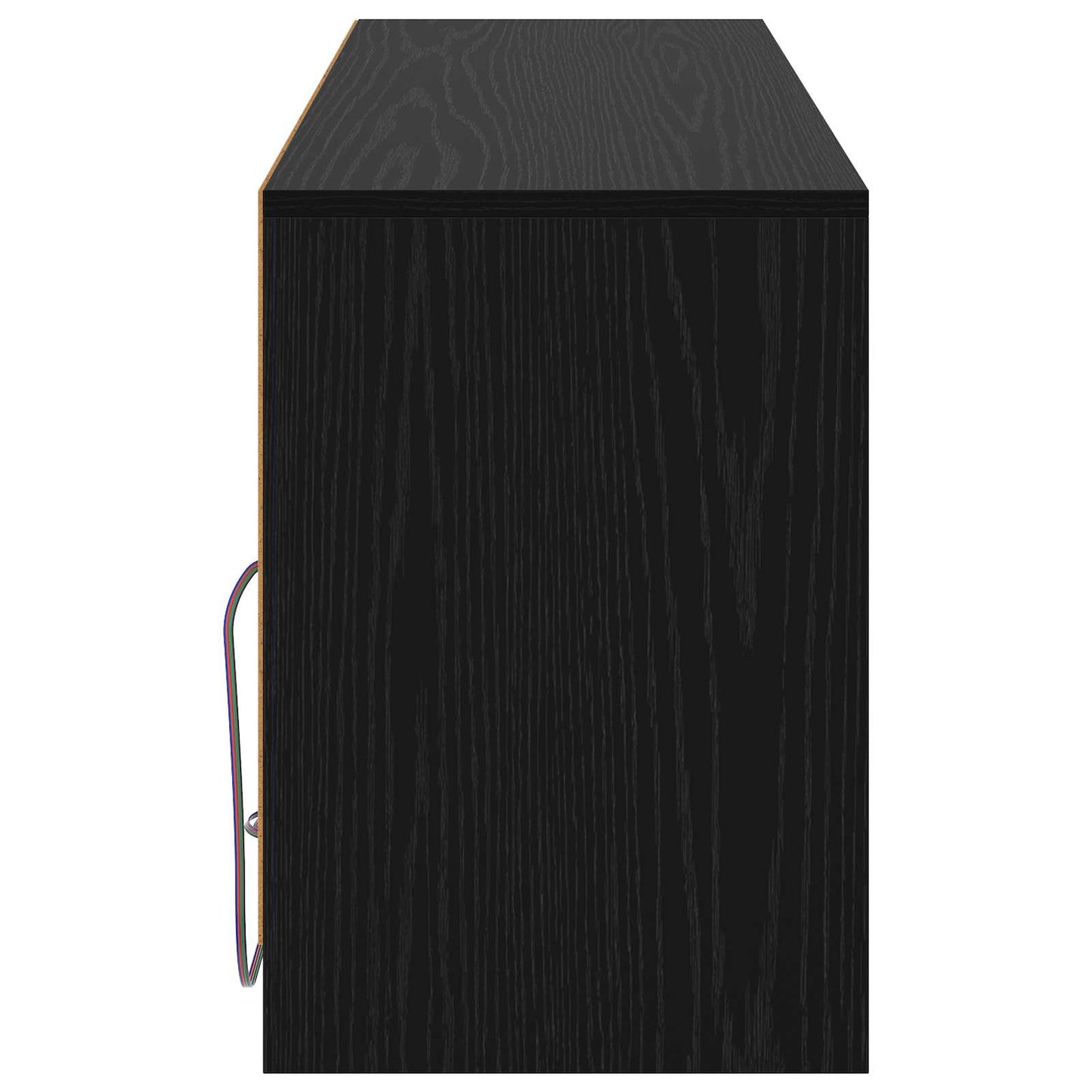 TV Cabinet 100 x 34 x 50 cm Black Oak Engineered Wood