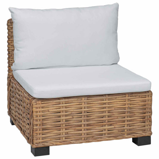 Middle Sofa with Cushions GENDT Natural Rattan Natural