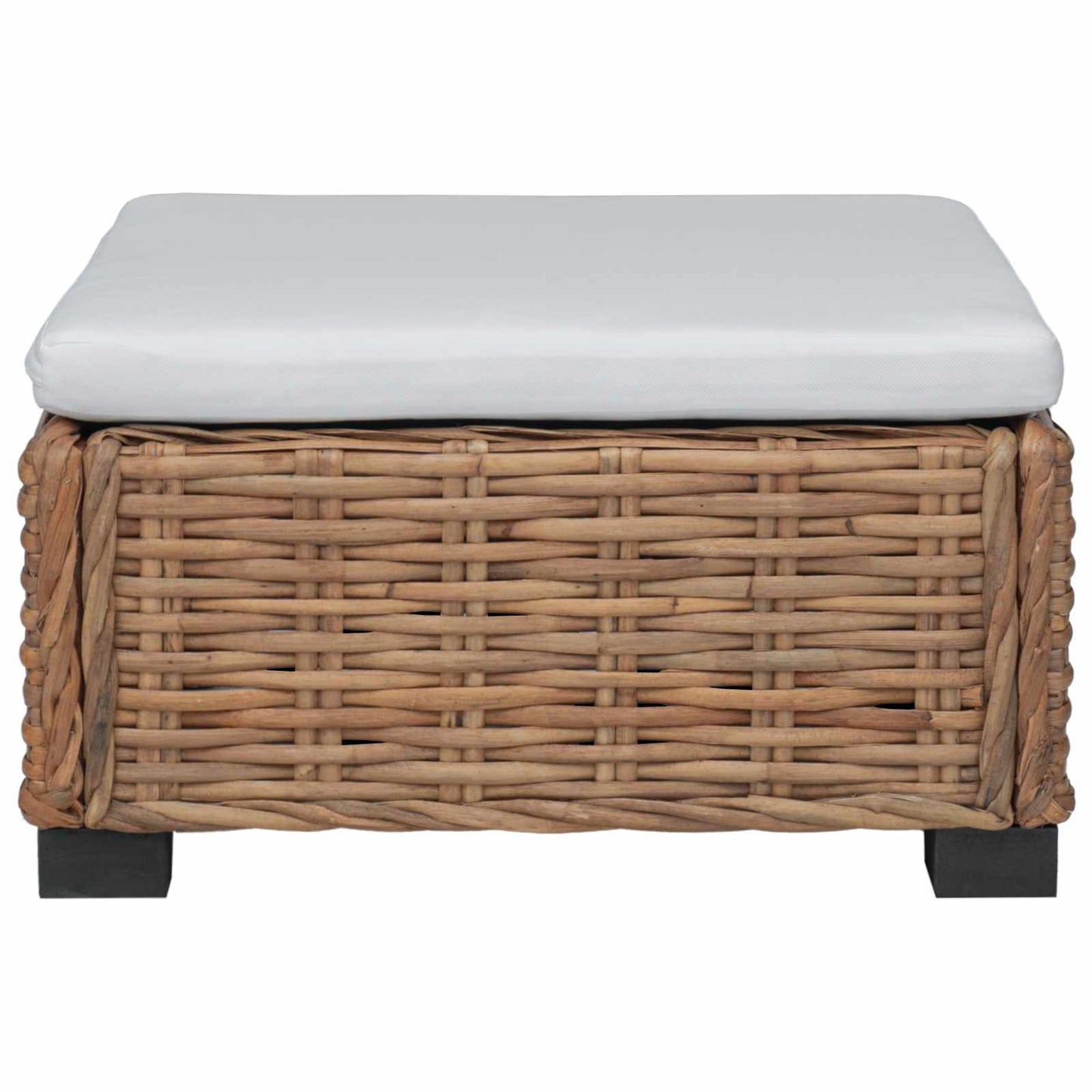 Footrest with Cushion GENDT Natural Rattan Natural
