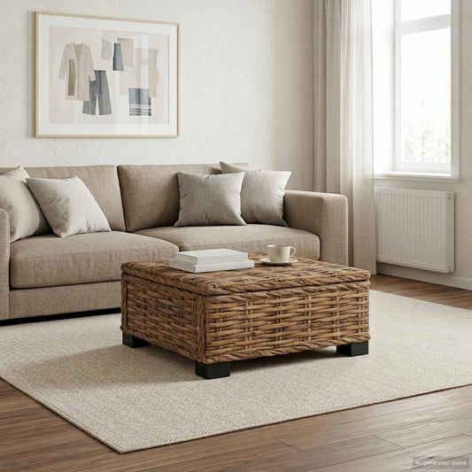 Coffee Table GENDT Natural Rattan Natural 67 x 60 x 30 cm