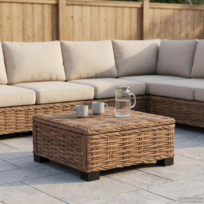 Coffee Table GENDT Natural Rattan Natural 67 x 60 x 30 cm