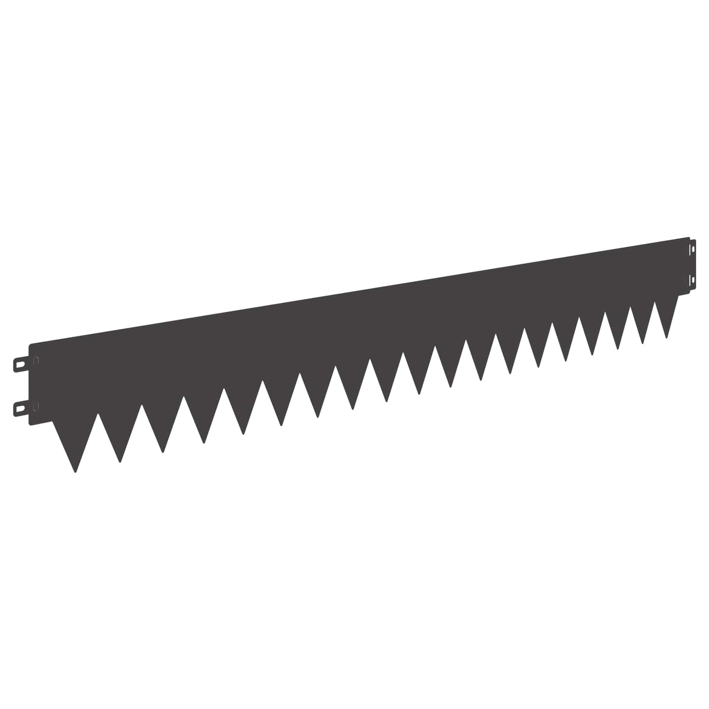 Lawn Edging 10 pcs Length Height 103 x 15 cm Steel Black