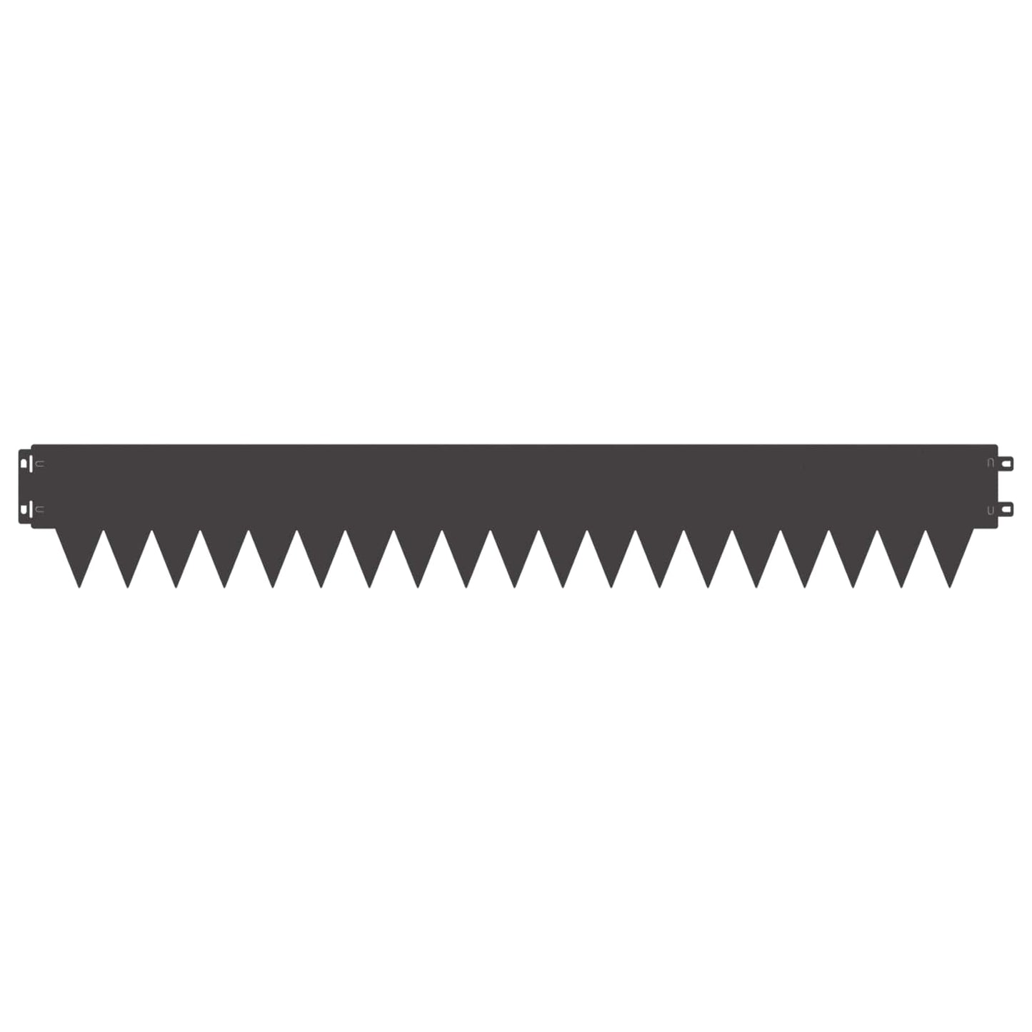 Lawn Edging 20 pcs 103 x 15 cm metal Black