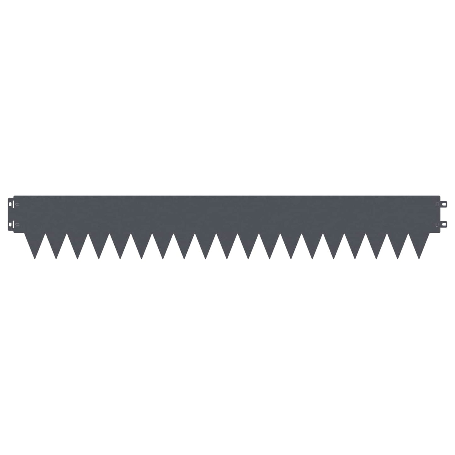 Lawn Edging 50 pcs 103 x 15 cm metal Anthracite