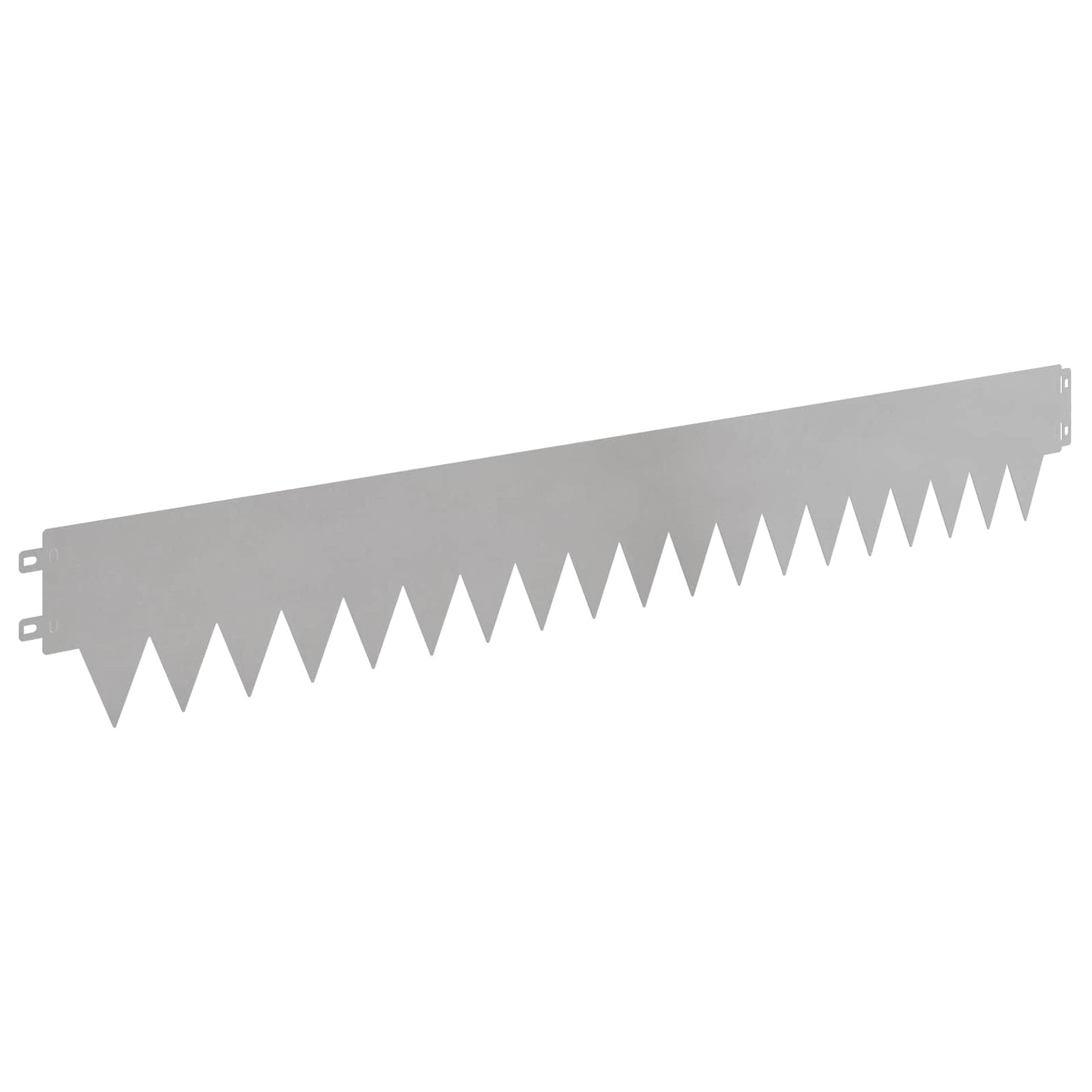 Lawn Edging 10 pcs 103 x 15 cm metal Silver
