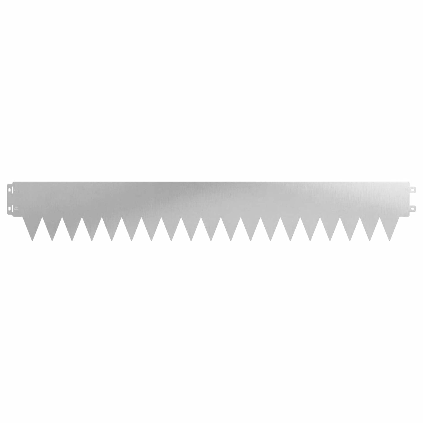 Lawn Edging 50 pcs 103 x 15 cm metal Silver