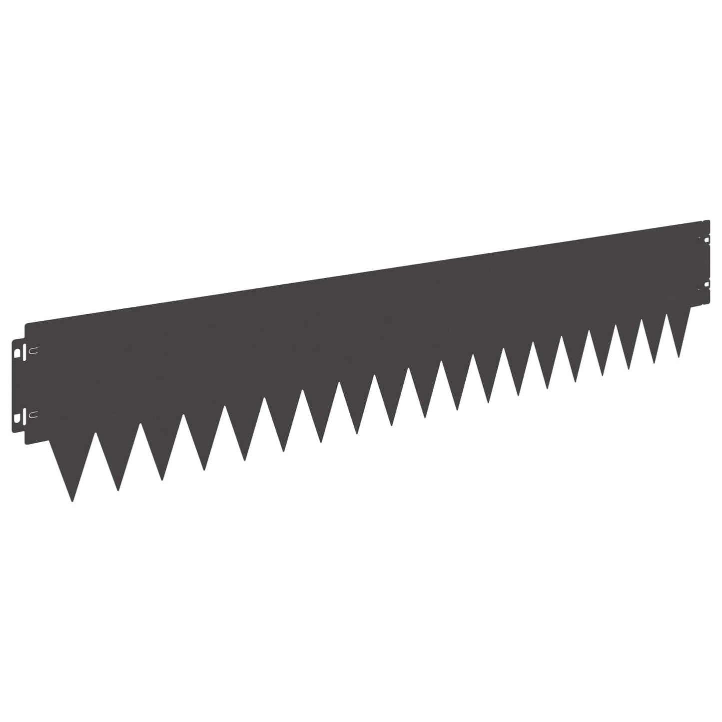 Lawn Edging 30 pcs 103 x 20 cm metal Black