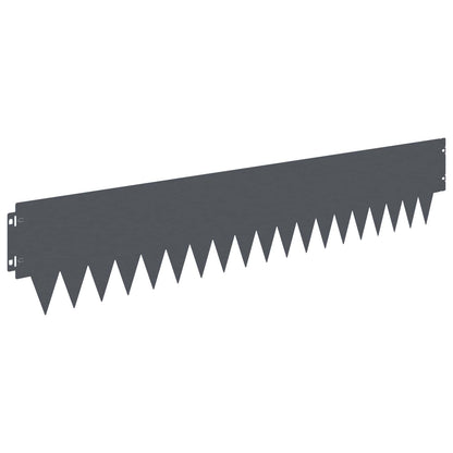 Lawn Edging 10 pcs 103 x 20 cm metal Anthracite