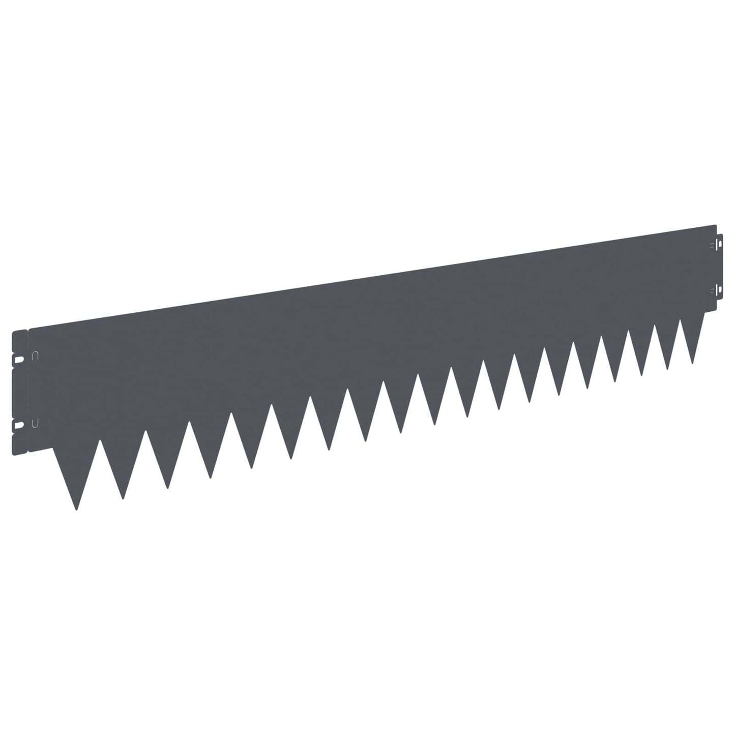 Lawn Edging 10 pcs 103 x 20 cm metal Anthracite